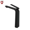 Venta directa de fábrica, negro mate, una sola palanca, grifo de lavabo de baño de latón alto, grifo de lavabo