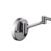 Espejo de maquillaje de vanidad montado en la pared de baño LED extensible de aumento 3X
