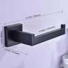 Colgador de pañuelos de papel negro mate montado en la pared de acero inoxidable 2021, soporte para pañuelos de papel