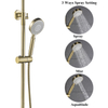 Venta caliente de artículos sanitarios de oro de montaje en pared redonda cascada cuarto de baño sistema de ducha de lluvia