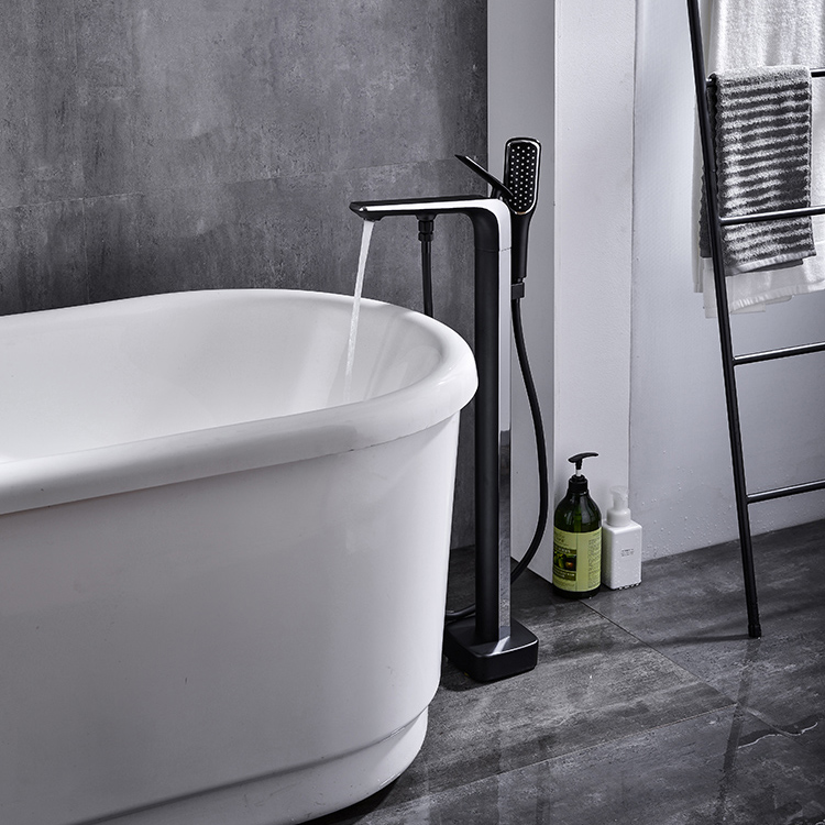 Grifos de baño independientes de latón con bañera de ducha de baño duradera de diseño de alta gama