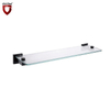 Estante de la esquina del cuarto de baño del estante de cristal de la ducha montado en la pared de un solo nivel de la fábrica directa