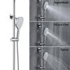 Juego de ducha de baño con sistema de columna de ducha de lluvia expuesta de latón cromado de nuevo diseño 2021