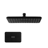 Cabezal de ducha de baño negro de lluvia de ABS de techo rectangular moderno de gran oferta de Amazon