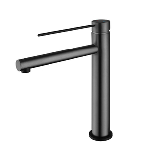 Kaiping Gockel Gun gris latón monomando monomando montado en cubierta lavabo grifo mezclador baño grifo