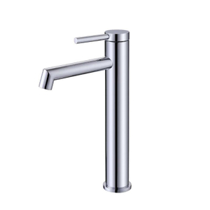 Grifo de lavabo de baño cromado de cobre ISO9001 montado en cubierta de latón monomando marca de agua grifo mezclador de lavabo