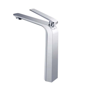 Mezclador monomando moderno para lavabo, grifo de baño monomando cromado montado en cubierta