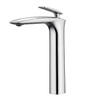 Gockel Venta al por mayor Grifo mezclador de lavabo alto cromado montado en la cubierta Grifo de lavabo de encimera para baño