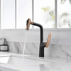 Grifo mezclador de fregadero de agua fría y caliente Mountecd de una sola manija de alta calidad Grifo de cocina extraíble
