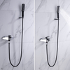 Grifos de ducha de baño de una manija de baño mezclador de baño montado en la pared comercial