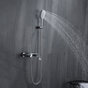 2021 nuevo diseño de latón cromado grifo de bañera de baño montado en la pared con juego de ducha de mano