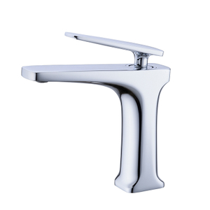 Grifo monomando para lavabo de agua fría y caliente de un orificio montado en cubierta moderno grifos de baño
