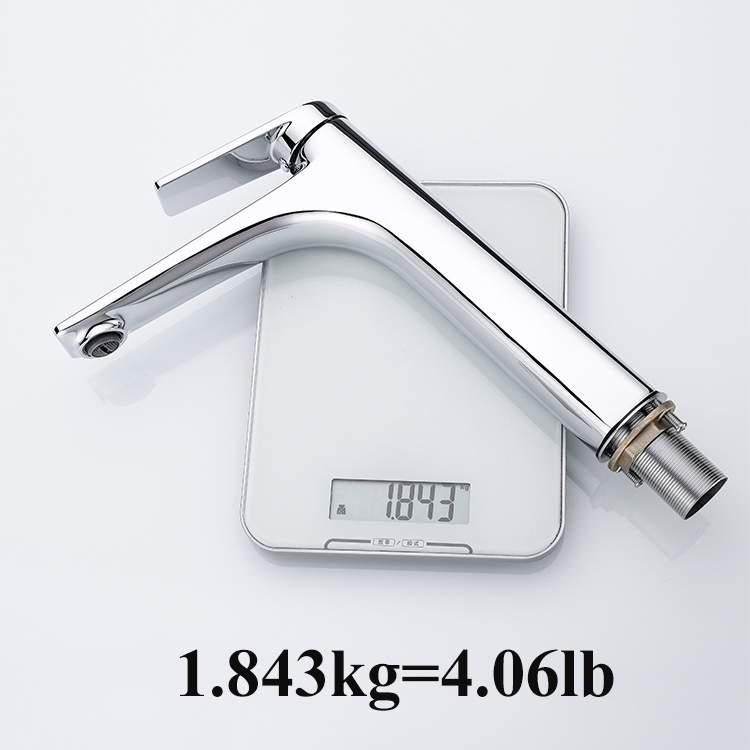 Grifo monomando para lavabo de baño de agua caliente y fría de una sola manija a precio de fábrica