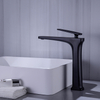 Modren latón montaje en cubierta monomando negro mate lavabo grifo mezclador para baño
